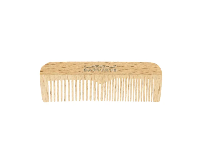 Hřeben z bukového dřeva Sibel Barburys Steamed Beech Wood Mustache Mini - 7,4 x 2,4 cm (8482508)
