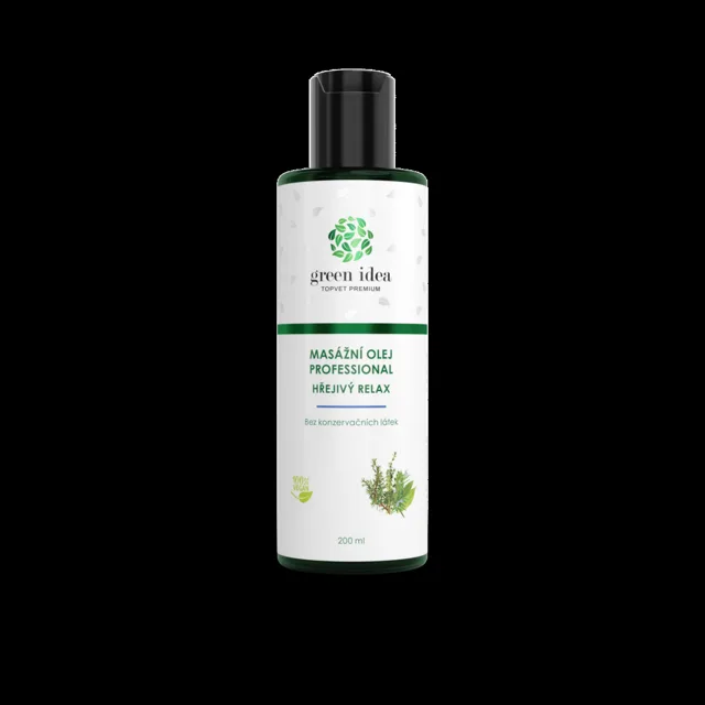 Hřejivý relax – masážní olej 200 ml – Green idea