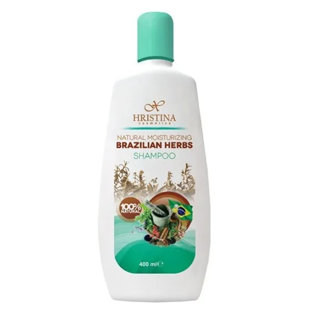 HRISTINA Přírodní hydratační šampon brazilské bylinky 400 ml