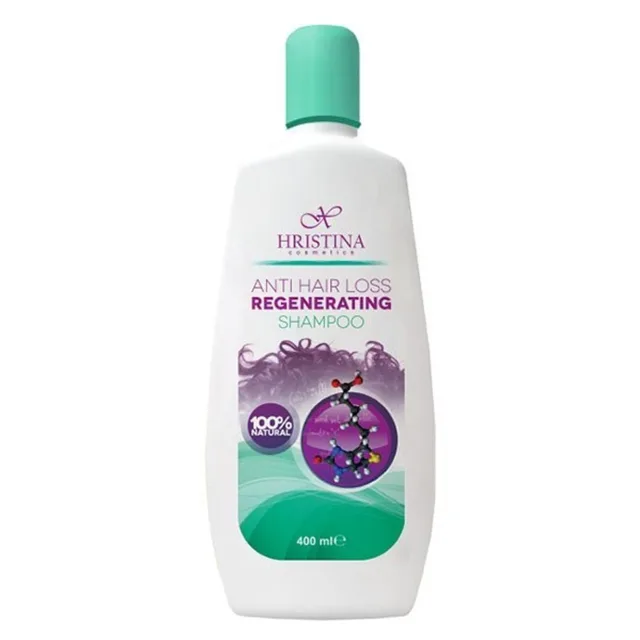 HRISTINA Přírodní regenerační šampon proti úbytku vlasů 400 ml