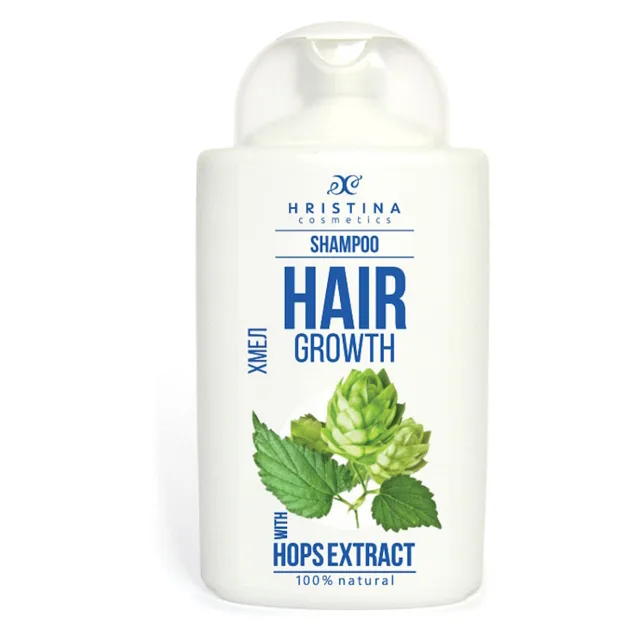 HRISTINA Přírodní šampon chmel pro zdravé a silné vlasy 200 ml