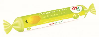 Hroznový cukr s vit.C citron past.17 Moje lékárna