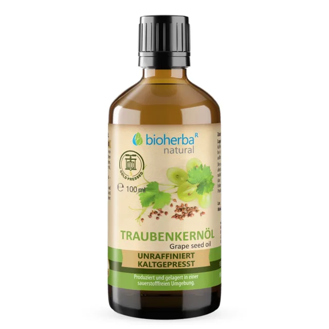 Hroznový olej lisovaný za studena - 100 ml - Bioherba