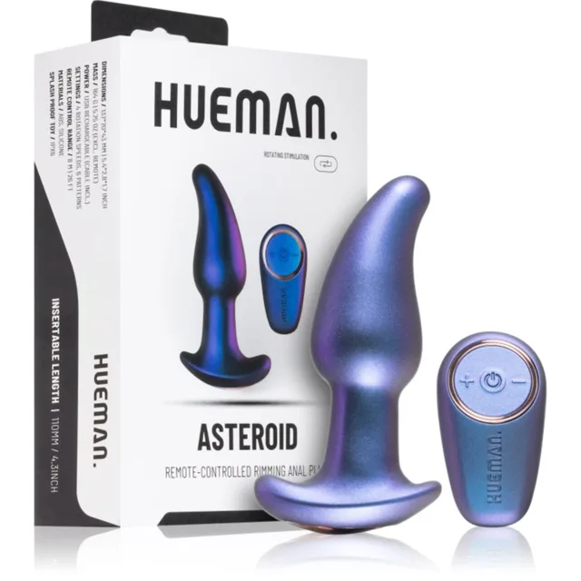 HUEMAN Asteroid Rimming Anal Plug anální kolík s dálkovým ovládáním 13.5 cm
