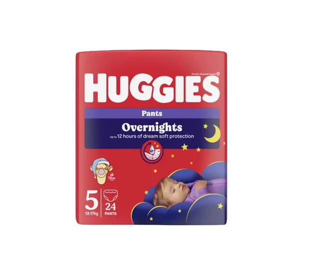Huggies Overnights Pants 5 12-17 kg dětské pleny 24 ks
