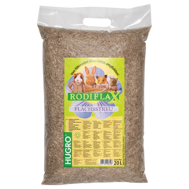 Hugro RODIFLAX lněné stelivo - 20 l