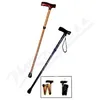 Hůl vycházková skládací zlatá nastav.90-1050cm