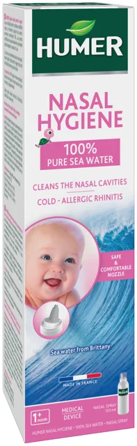 HUMER Hygiena nosu 100% mořská voda pro děti 150ml