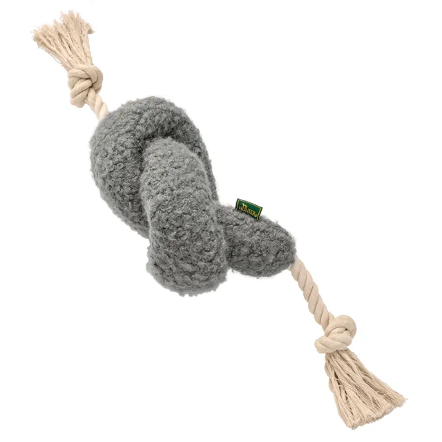 Hunter hračka pro psy Madrid s lanem, šedá - D 59 cm