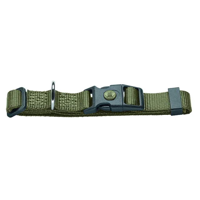 HUNTER London obojek, olivově zelený - Vario Basic vel. M: 30-46 cm obvod krku, Š 15 mm