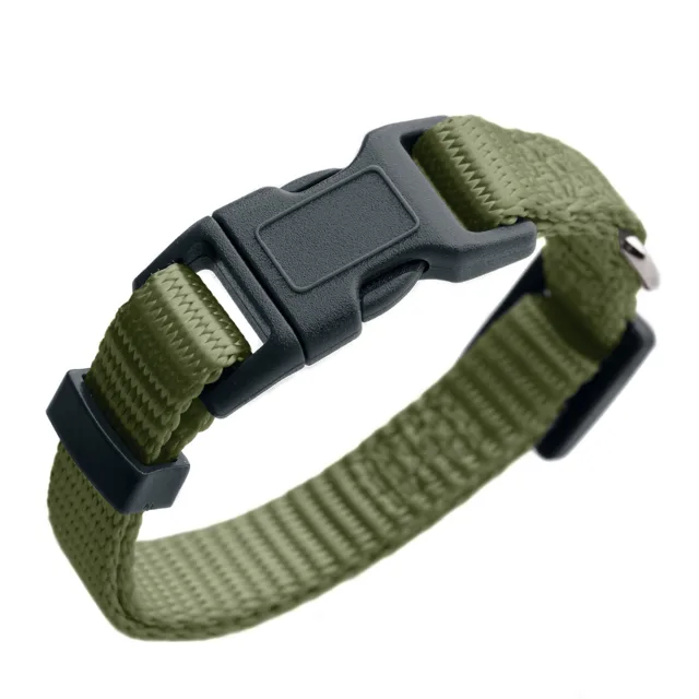 HUNTER London obojek, olivově zelený - Vario Plus vel. L: 34-56 cm obvod krku, Š 20 mm