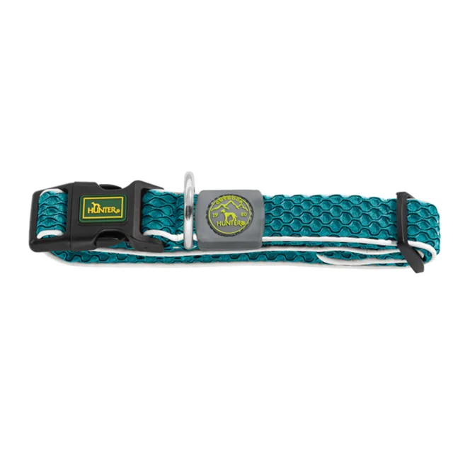 Hunter obojek Hilo Vario Basic, tyrkysový - Velikost S-M: 30 - 43 cm obvod krku