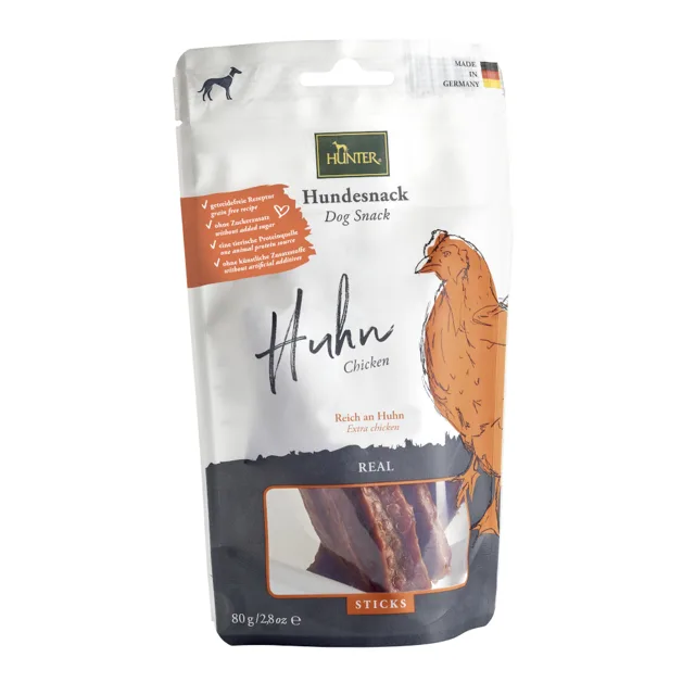 HUNTER Real Sticks 80 g - kuřecí