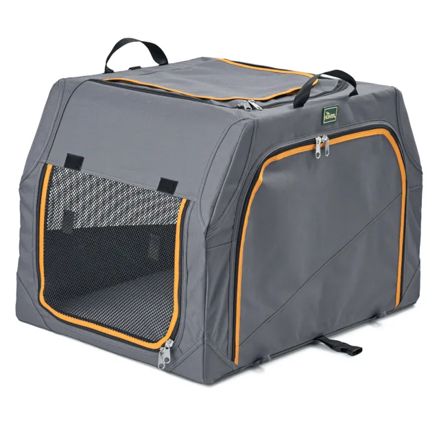 HUNTER skládací přepravka pro psy s hliníkovým rámem - velikost M: D 76 x Š 51 x V 84 cm