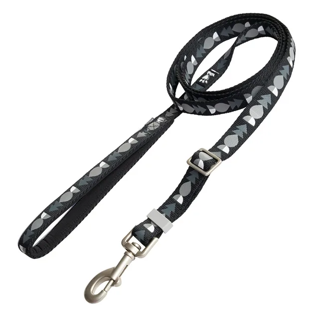 Hurtta Bare nastavitelné vodítko, tmavě šedé - délka 120-180 cm, šířka 20 mm
