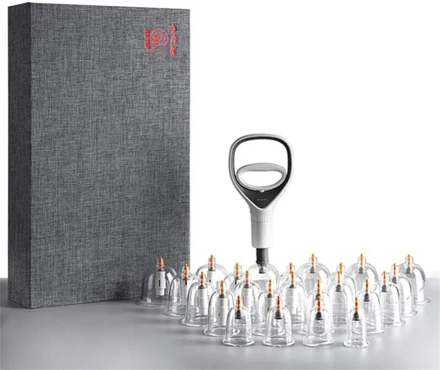 Hwato Deluxe Cupping Set, sada na baňkování, 24 ks