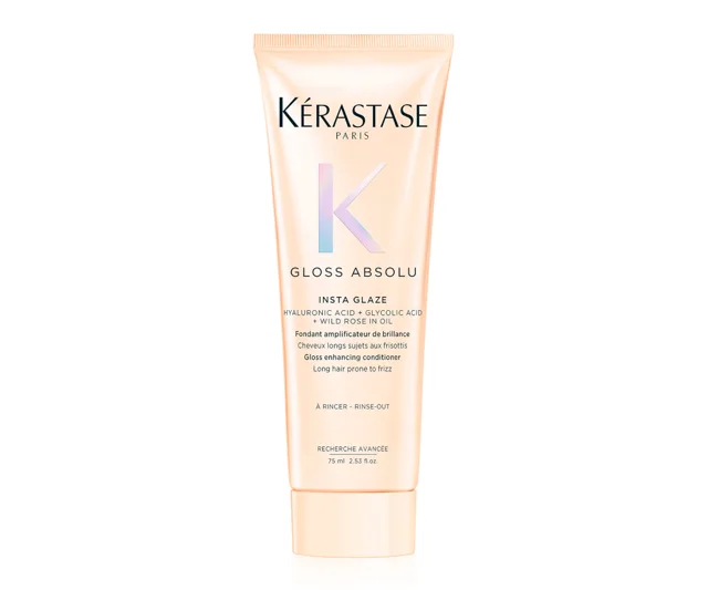 Hydratační a rozjasňující péče pro vlasy se sklonem ke krepatění Kérastase Gloss Absolu Insta Glaze - 75 ml + dárek zdarma