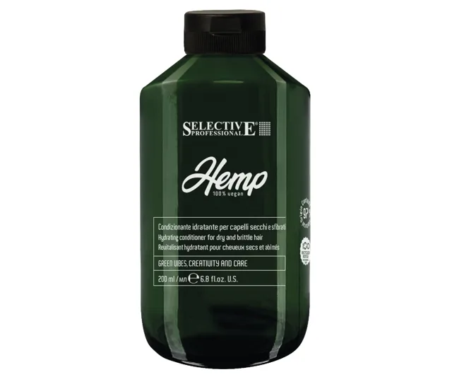 Hydratační kondicionér pro suché a lámavé vlasy Selective Professional Hemp Hydrating Conditioner - 200 ml + dárek zdarma