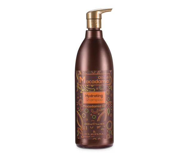 Hydratační šampon pro suché a křehké vlasy Kléral Olio di Macadamia Hydrating Shampoo - 1000 ml + dárek zdarma