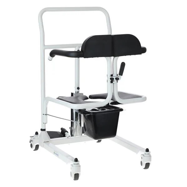 Hydraulická židle pro přesun s toaletním kbelíkem UNIZDRAV