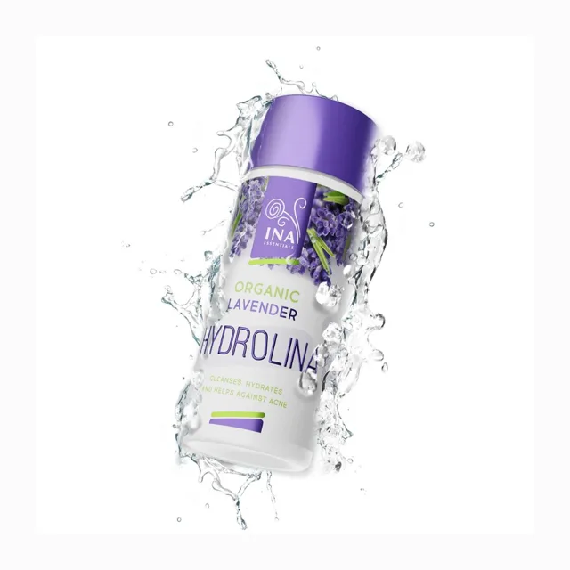 HYDROLINA – organická levandulová voda pro pleť se sklonem k akné – 150 ml – INA Essentials