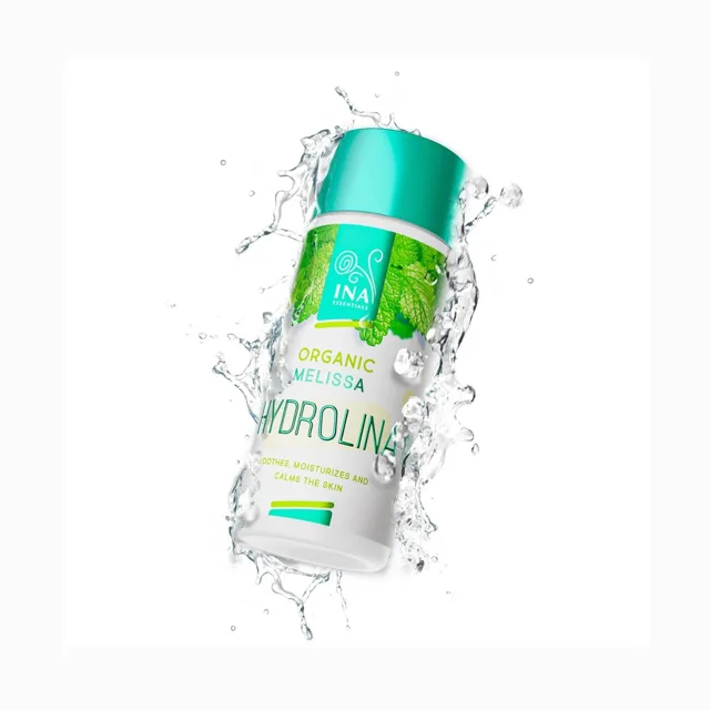 HYDROLINA – organická meduňková voda pro péči o dermatitidu a podrážděnou pokožku – 150 ml – INA Essentials