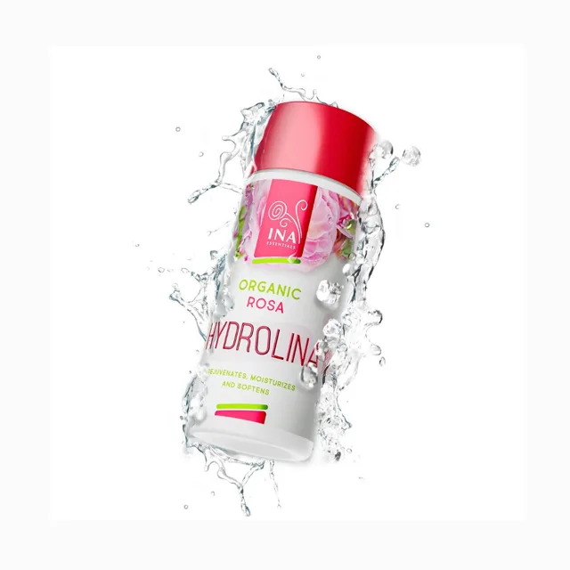HYDROLINA – organická růžová voda pro suchou pokožku – 150 ml – INA Essentials