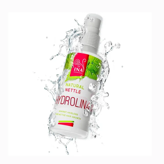 HYDROLINA - voda z divoké kopřivy - vlasový sprej při vypadávání vlasů a pro mastné vlasy - 150 ml - INA Essentials