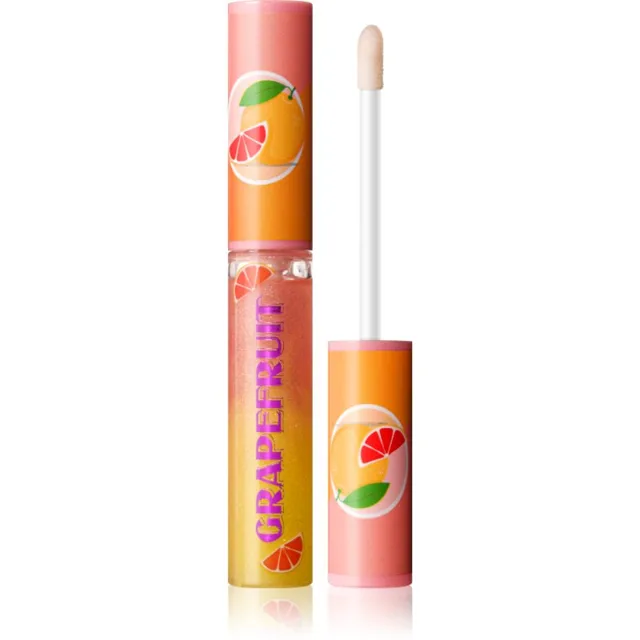 I Heart Revolution Fruity Grapefruit Fizz lesk na rty se třpytkami s vůní Grapefruit 7 ml
