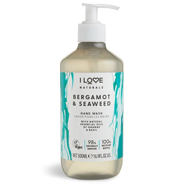 I LOVE Naturals Mýdlo na ruce 500 ml - bergamot & mořská řasa
