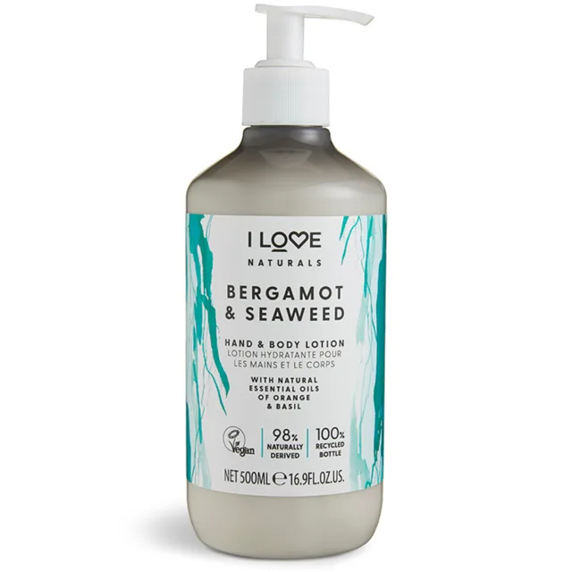 I LOVE Naturals Tělové mléko 500 ml - bergamot & mořská řasa