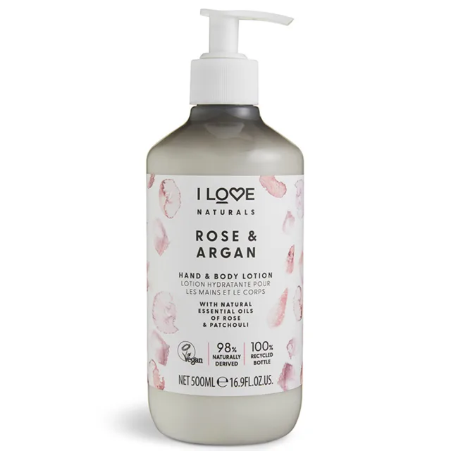 I LOVE Naturals Tělové mléko 500 ml - růže & argan