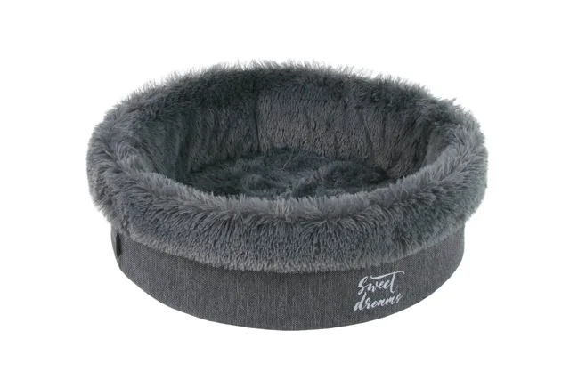 I love pets Diana tmavě šedý chlupatý pelech pro psa Barva: Šedá, Rozměr (cm): 70