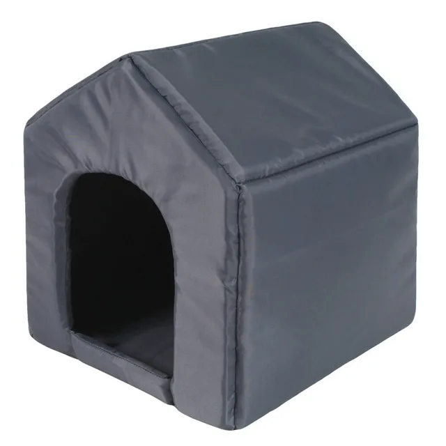 I love pets Economy šedá bouda pro psa Barva: Šedá, Rozměr (cm): 42 x 32