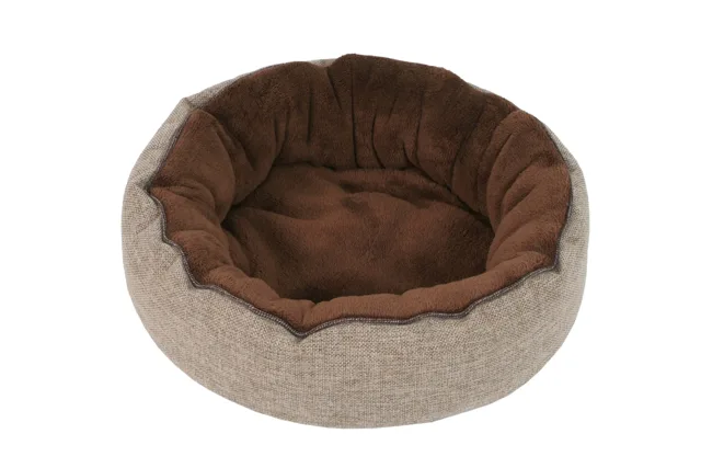 I love pets Emily světle hnědý kulatý pelech pro psa Barva: Hnědá, Rozměr (cm): 65