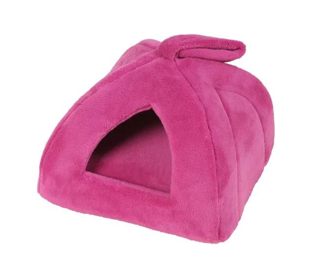 I love pets House tmavě růžové iglú pro psa z fleecu Rozměr (cm): 45 x 45
