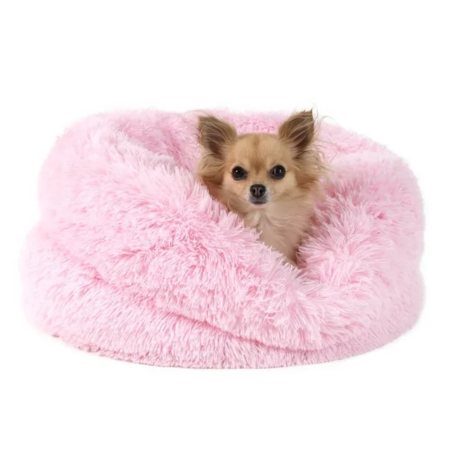 I love pets Natalie růžový chlupatý pelech pro psa Rozměr (cm): 60