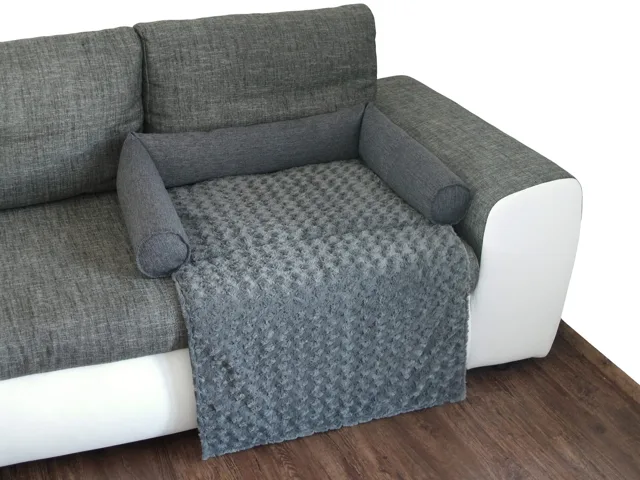 I love pets Sofa šedý pelech pro psa na sedačku Barva: Šedá, Rozměr (cm): 80 x 55