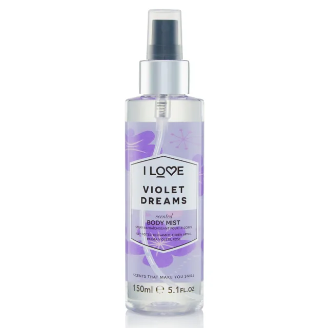 I LOVE Signature Tělový sprej 150 ml - fialové sny