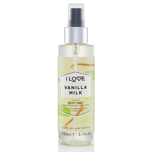 I LOVE Signature Tělový sprej 150 ml - vanilkové mléko