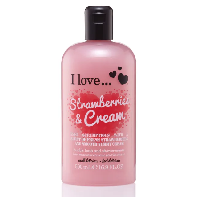 I LOVE Sprchový gel 500 ml - jahoda se smetanou