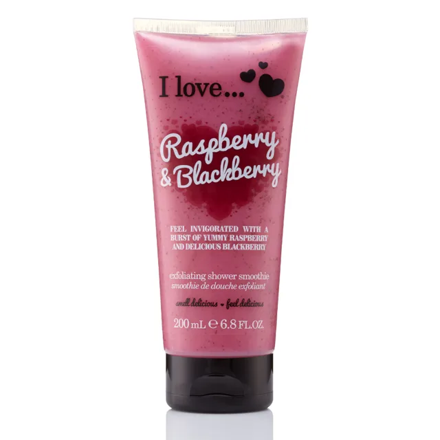 I LOVE Sprchový peeling 200 ml - malina s ostružinou