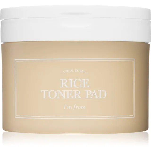 I'm from Rice Toner Pad tonizační polštářky pro rozjasnění a vyhlazení pleti 60 ks