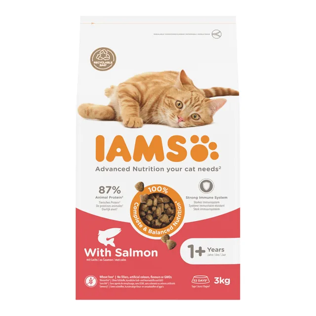 IAMS Advanced Nutrition Adult Cat s lososem - 3 kg
