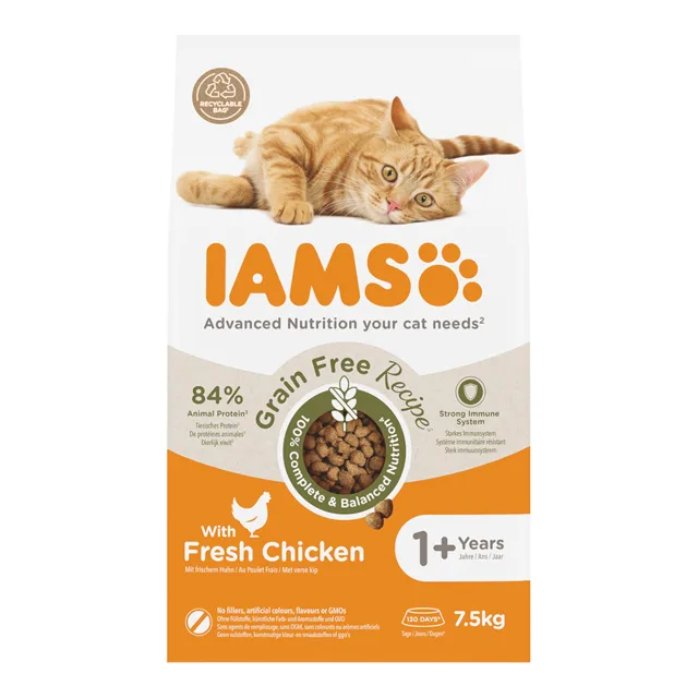 IAMS Advanced Nutrition Grain Free s kuřecím - 2,5 kg