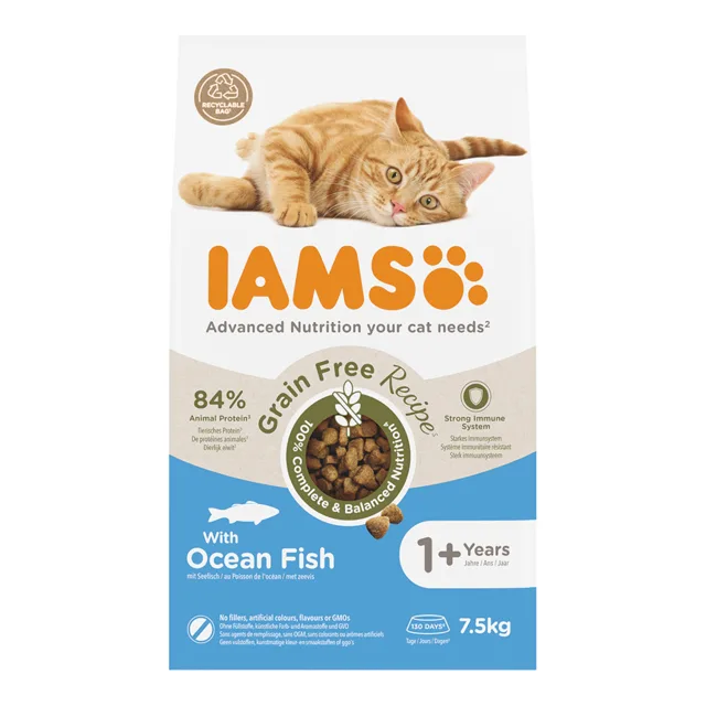 IAMS Advanced Nutrition Grain Free s mořskými rybami - 2,5 kg
