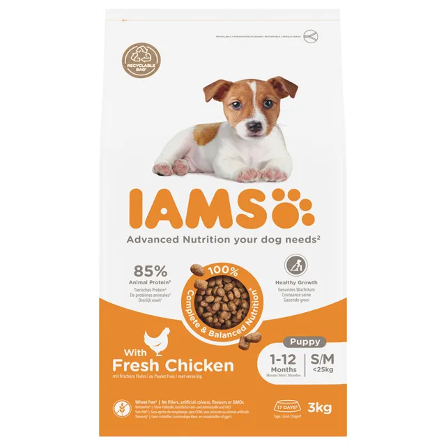 IAMS Advanced Nutrition Puppy Small / Medium Breed kuřecí - 12 kg