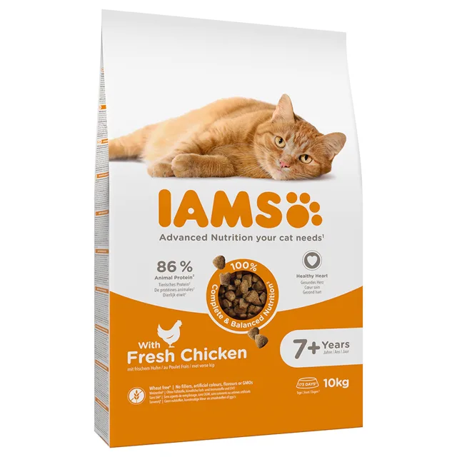 IAMS Advanced Nutrition Senior Cat s kuřecím - 2 x 3 kg