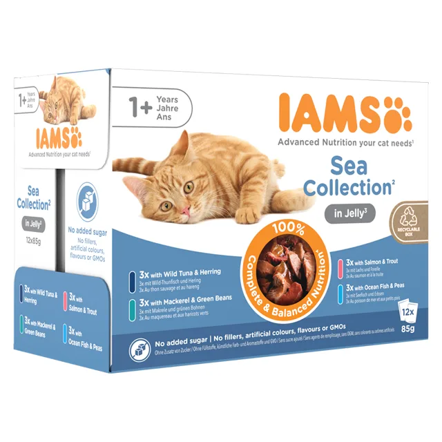 IAMS Delights Adult Sea Mix - 48 x 85 g v želé