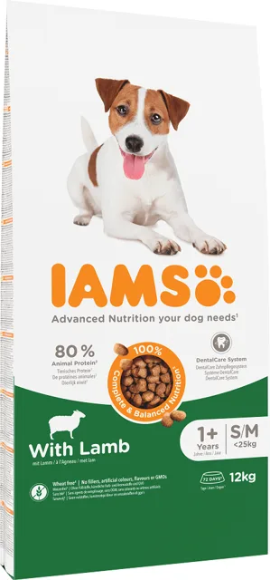 IAMS For Vitality Adult Small &amp; Medium Lamb 12 kg
